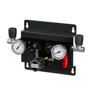 High pressure reducing station 360 bar IN 250 bar OUT