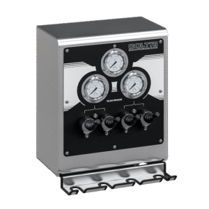 Remote charging panel with double pressure lever taps