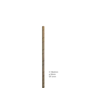 Salvimar Havana Cardboard Tube HT 1840 Mm Ø 30 Mm THK 4 Mm Double CAP Included